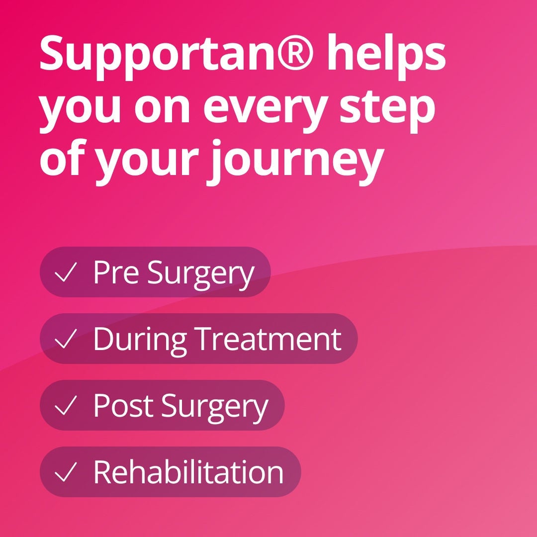The Supportan range from Fresubin helps you on every step of your journey including pre-surgery, during treatment, post-surgery and during rehabilitation 