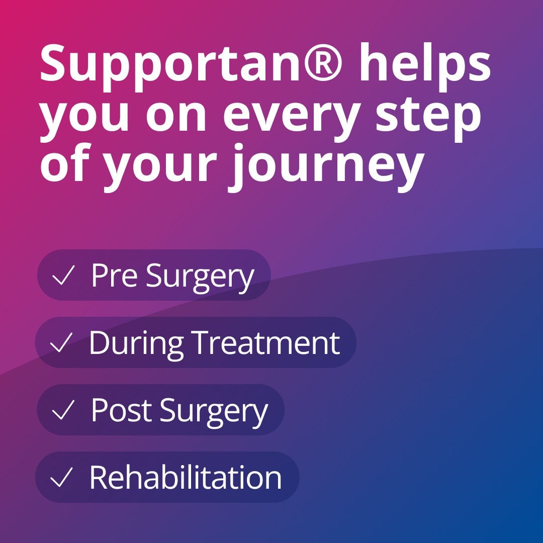 The Supportan range from Fresubin helps you on every step of your journey including pre-surgery, during treatment, post-surgery and during rehabilitation 
