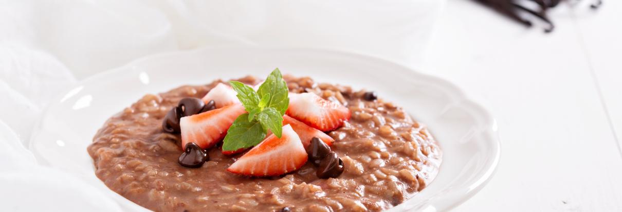 chocolate rice pudding