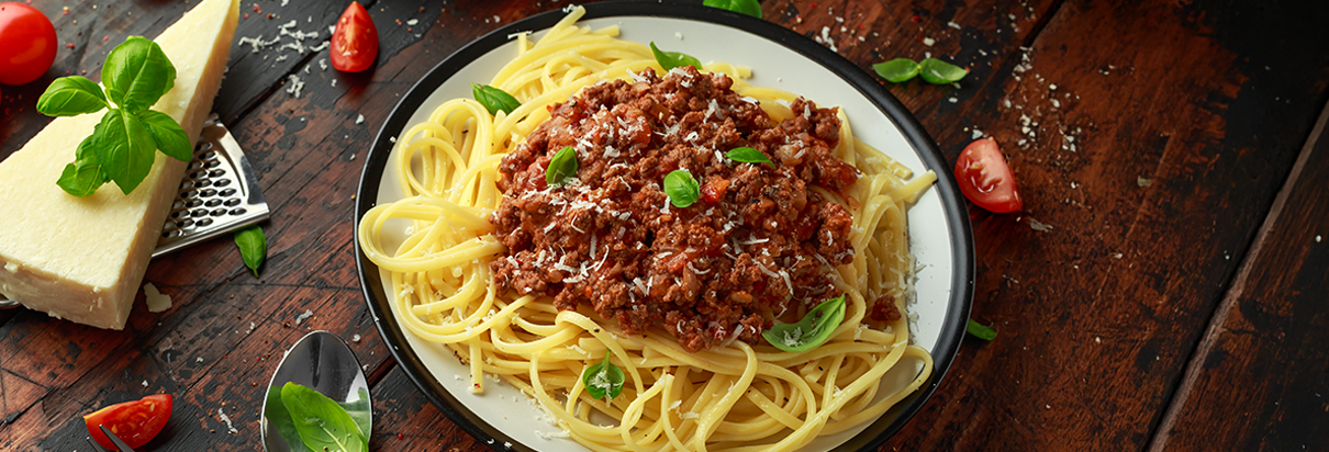 Spaghetti Bolognese mit Fresubin Protein POWDER