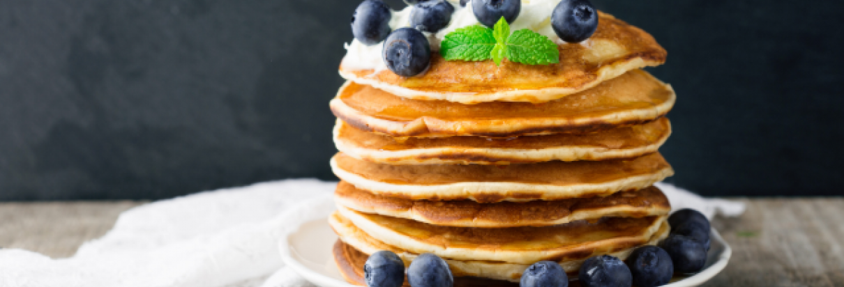 Blueberry pancakes