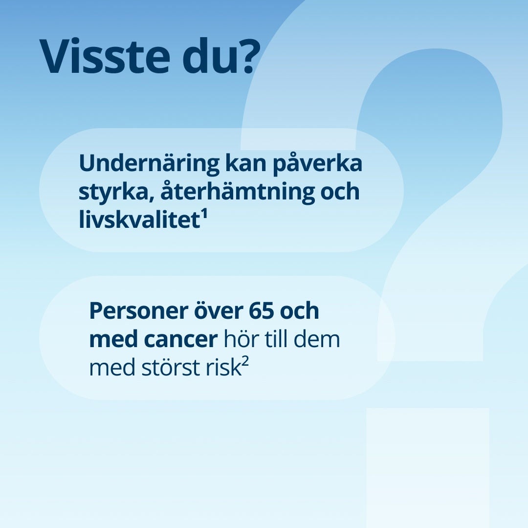 Varför Fresubin? Fresubin har över 50 års erfarenhet inom medicinsk nutrition och åtnjuter förtroende i över 70 länder världen över. Varje minut konsumeras mer än 500 enheter världen över (enligt siffror från 2025), och Fresubins sortiment finns i form av dryck, dessert och sondmatning. 