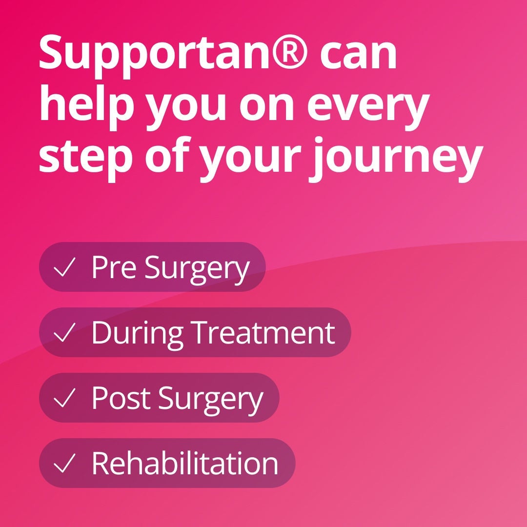 The Supportan range from Fresubin helps you on every step of your journey including pre-surgery, during treatment, post-surgery and during rehabilitation 