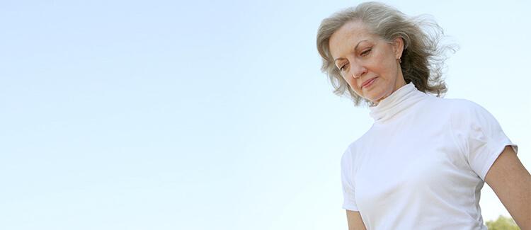 Woman looking down