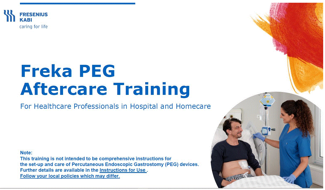 interactive PEG aftercare presentation
