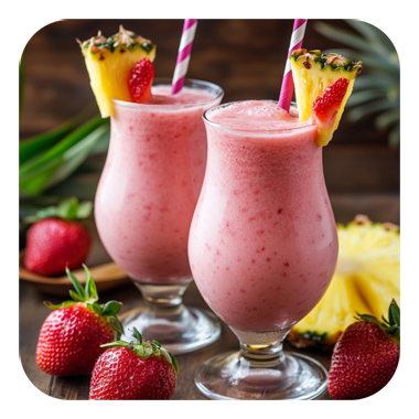 Virgin Colada à la fraise 