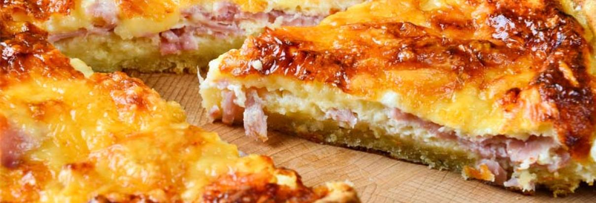 Rezept: Mit dem Calshake POWDER einen kalorienreiche Quiche Lorraine zubereiten.