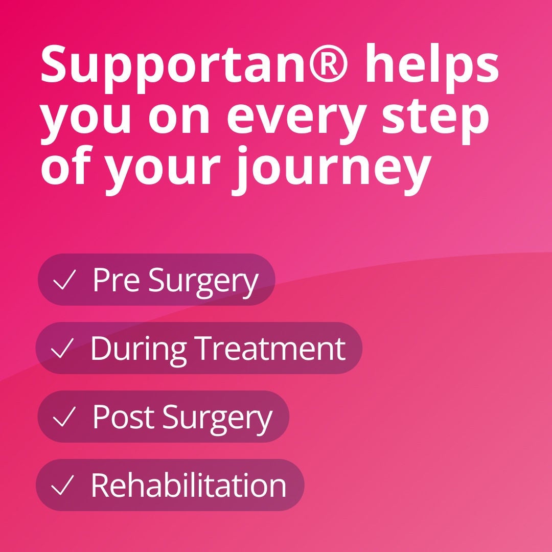 The Supportan range from Fresubin helps you on every step of your journey including pre-surgery, during treatment, post-surgery and during rehabilitation 