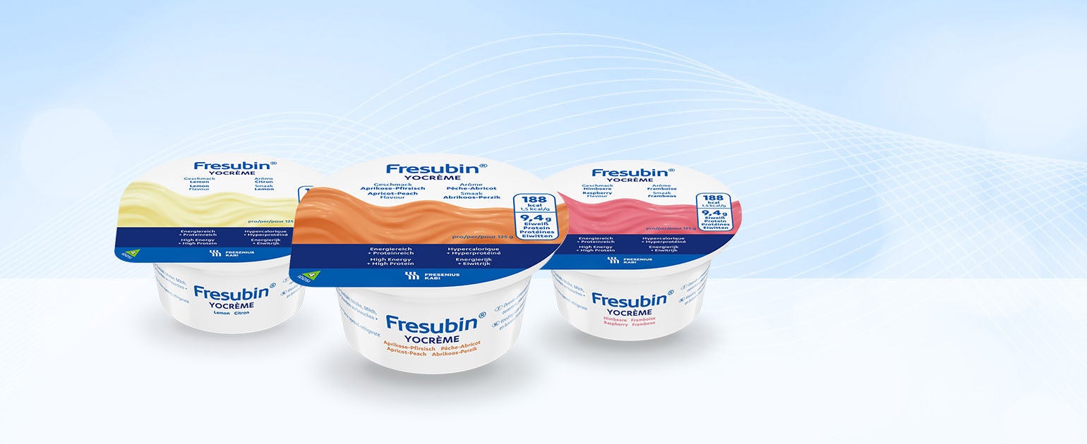 Fresubin YOCREME in verschiedenen Geschmacksrichtungen