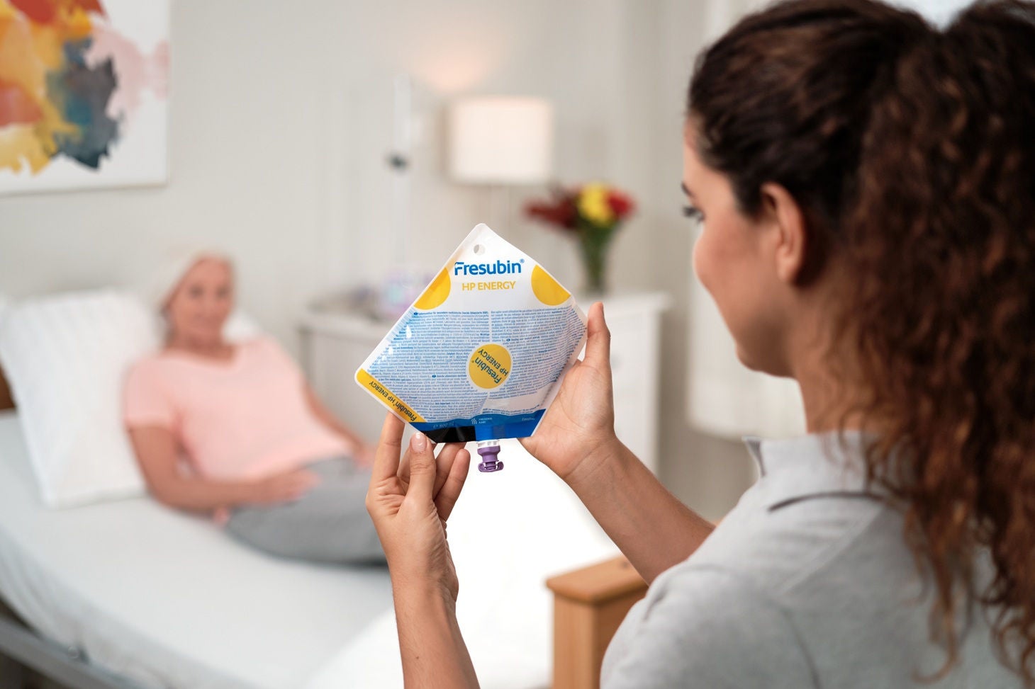 slaugytoja su Fresubin maišu