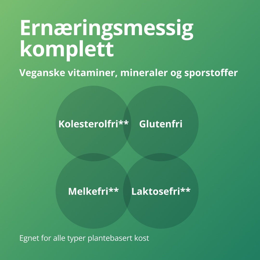 Fresubin tilbyr fullverdig ernæring gjennom «Plant-Based»-serien, med vitaminer, mineraler og sporstoffer som alle stammer fra veganske kilder. Som en serie med kosttilskudd uten kolesterol, gluten, melkeprodukter og laktose er «Plant-Based»-serien egnet for alle typer plantebaserte kosthold. 
