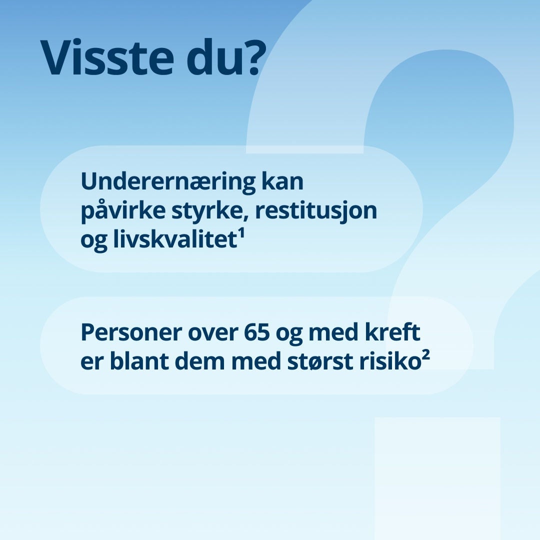 Hvorfor Fresubin? Fresubin har over 50 års erfaring innen medisinsk ernæring og nyter tillit i over 70 land verden over. Det forbrukes mer enn 500 enheter hvert minutt over hele verden (ifølge tall fra 2025), og Fresubins produktsortiment er tilgjengelig som drikk, dessert og sondeernæring. 