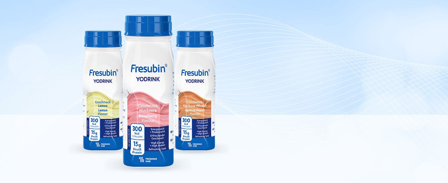Fresubin YODRINK in verschiedenen Geschmacksrichtungen