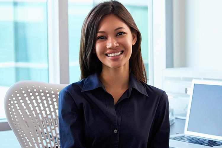 Young woman at the office