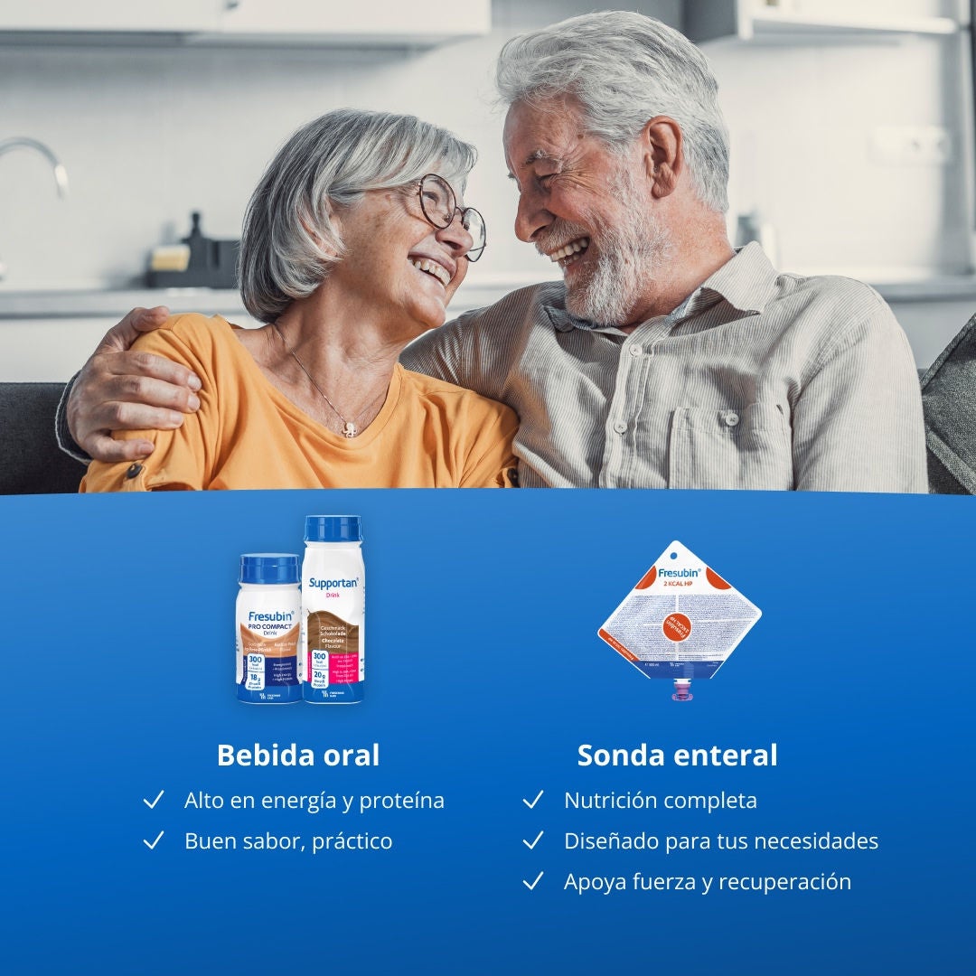La gama Fresubin incluye bebidas de alta energía y alto contenido proteico para consumo directo, que son prácticas y tienen un sabor excelente; fórmulas de alimentación por sonda que ofrecen una nutrición completa para diversas necesidades clínicas; tazas de crema para comer con cuchara, con alto contenido de energía y proteínas, ideales como merienda o postre y disponibles en una variedad de sabores; y polvos que se pueden incorporar de manera flexible a alimentos o bebidas para ajustar el contenido de energía y proteínas a la consistencia que usted desee. 