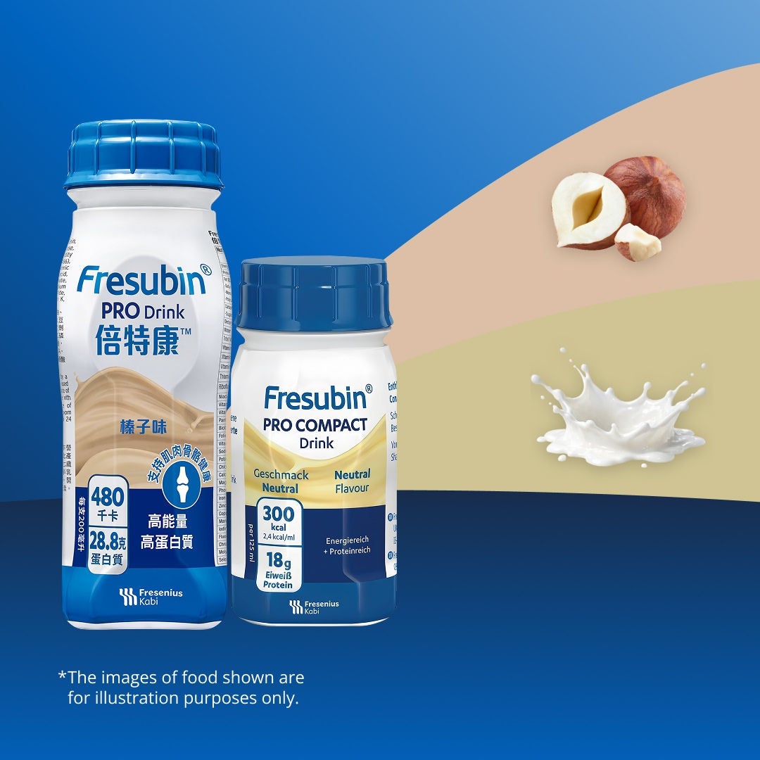 The Fresubin Pro range addresses the challenges of inadequate nutrition in older adults. Includes Fresubin PRO Drink, Fresubin PRO FIBRE Drink, Fresubin PRO Compact Drink, Fresubin PRO Creme.  