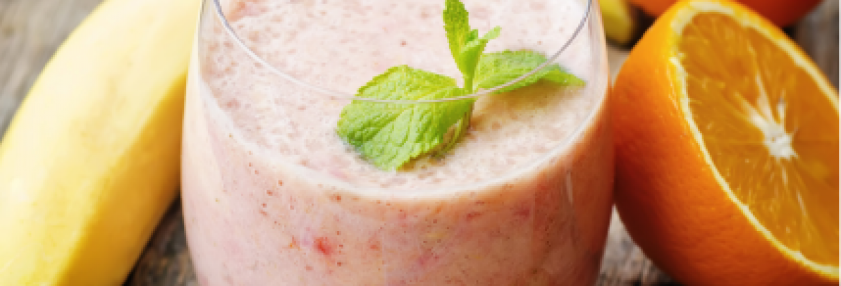 عصير الإفطار بالعسل و الموز