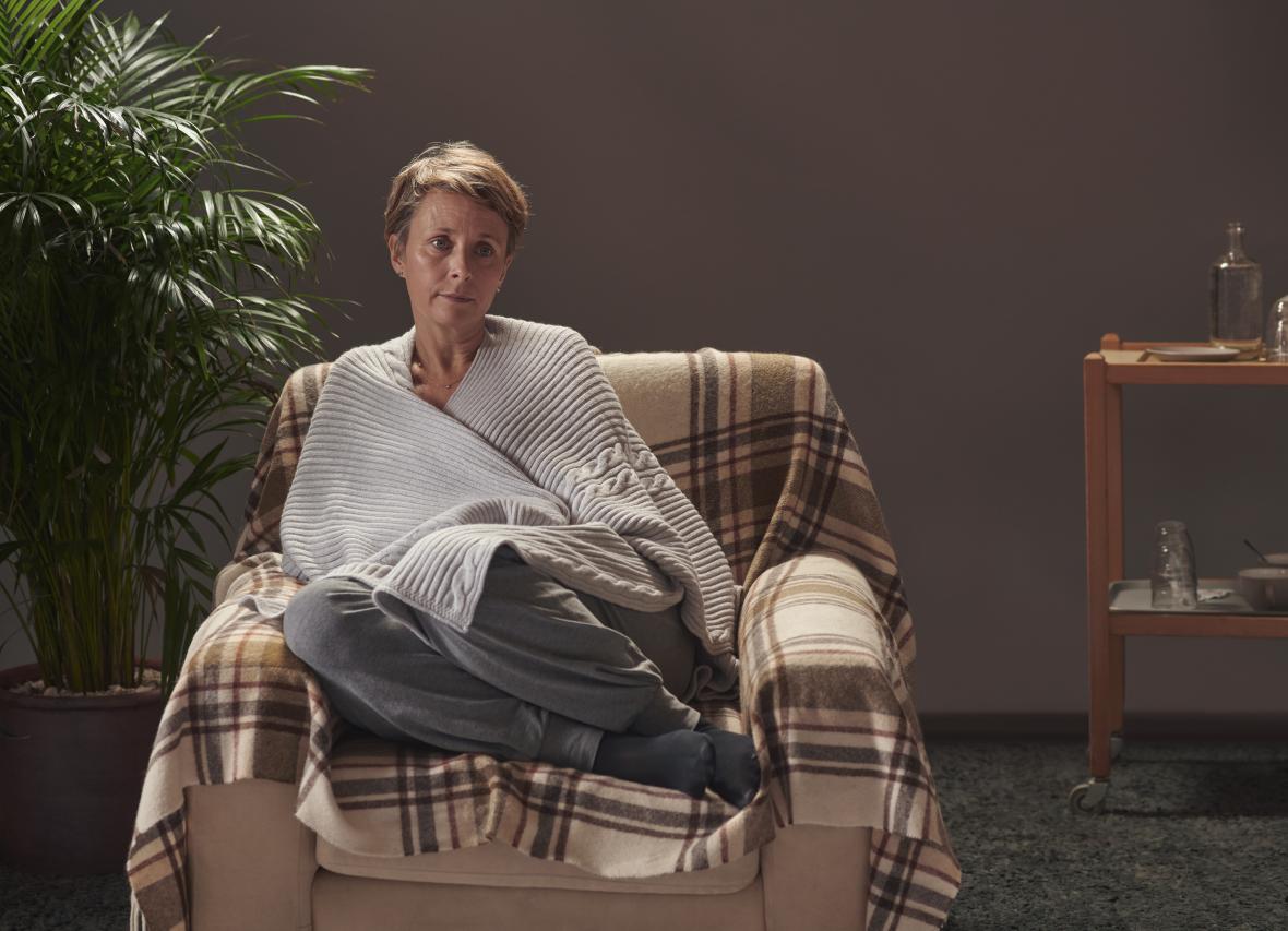 woman lying down