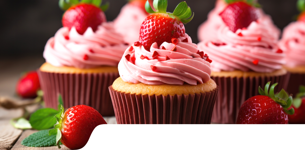 Cupcakes à la fraise