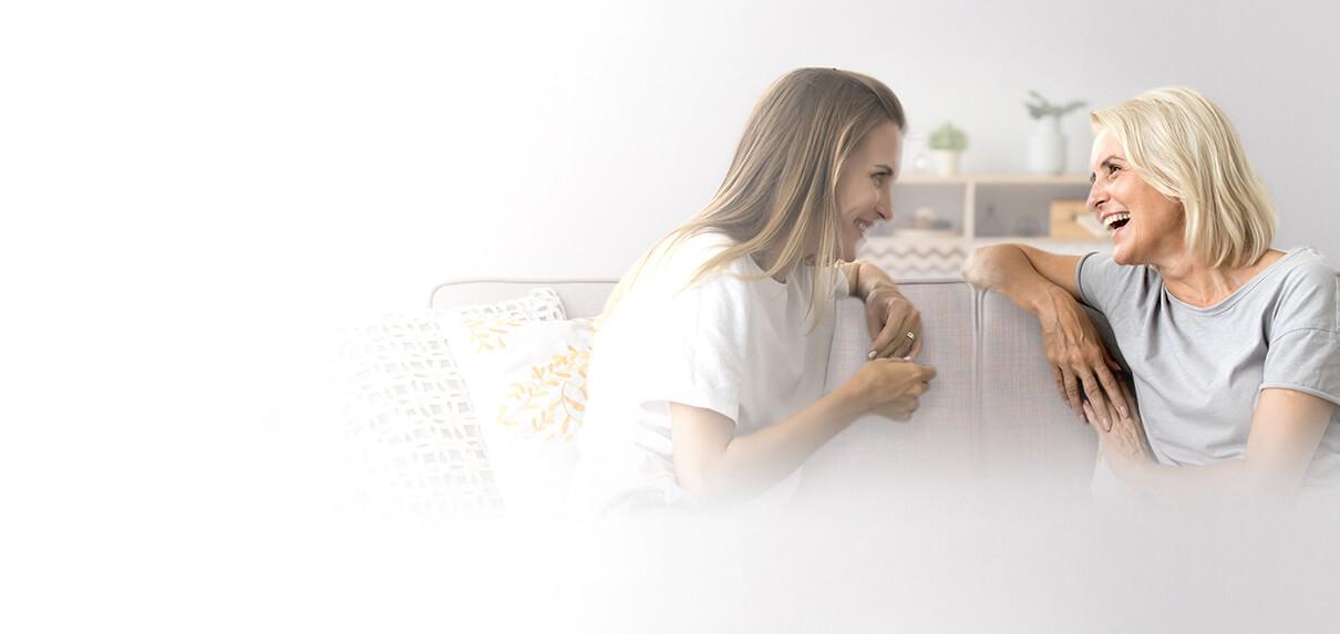 Mother and Daughter talking