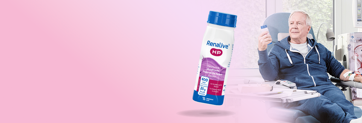 Jetzt neu: Renalive® HP – Trinknahrung für Patientinnen und Patienten mit Niereninsuffizienz und Dialysepflicht