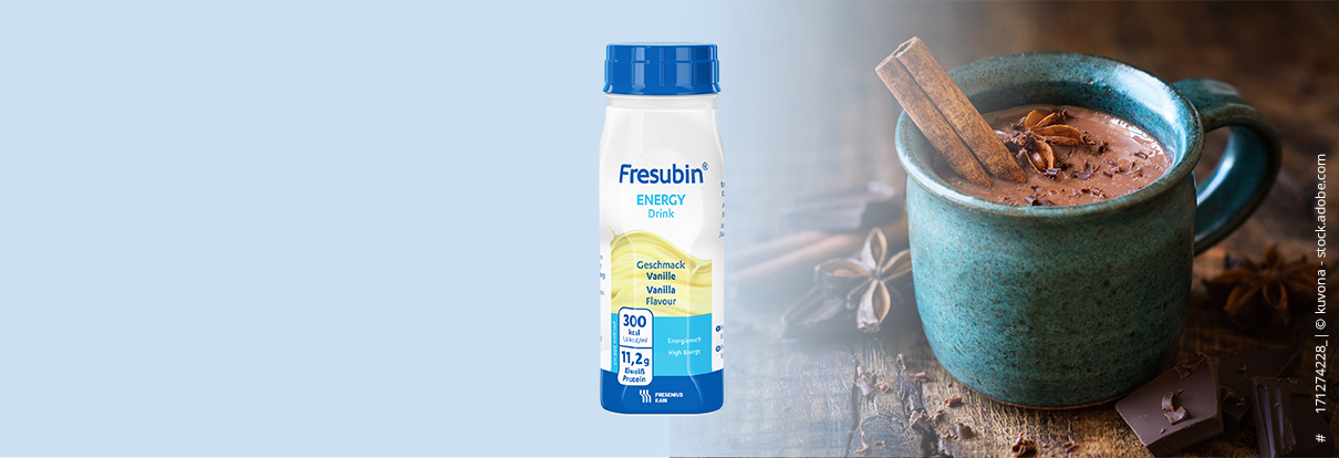 Heiße Schokolade mit Fresubin ENERGY Drink