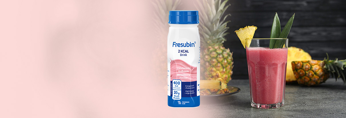 Erfrischender Genuss mit den Virgin Pina Colada und dem neuen Fresubin 2 Kcal Drink Erdbeere 