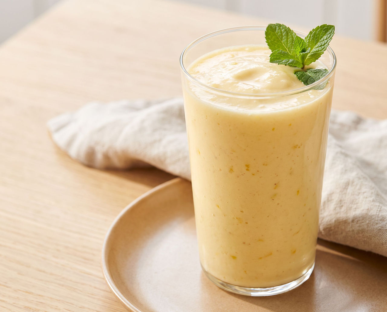 Tropical fruits vanilla shake