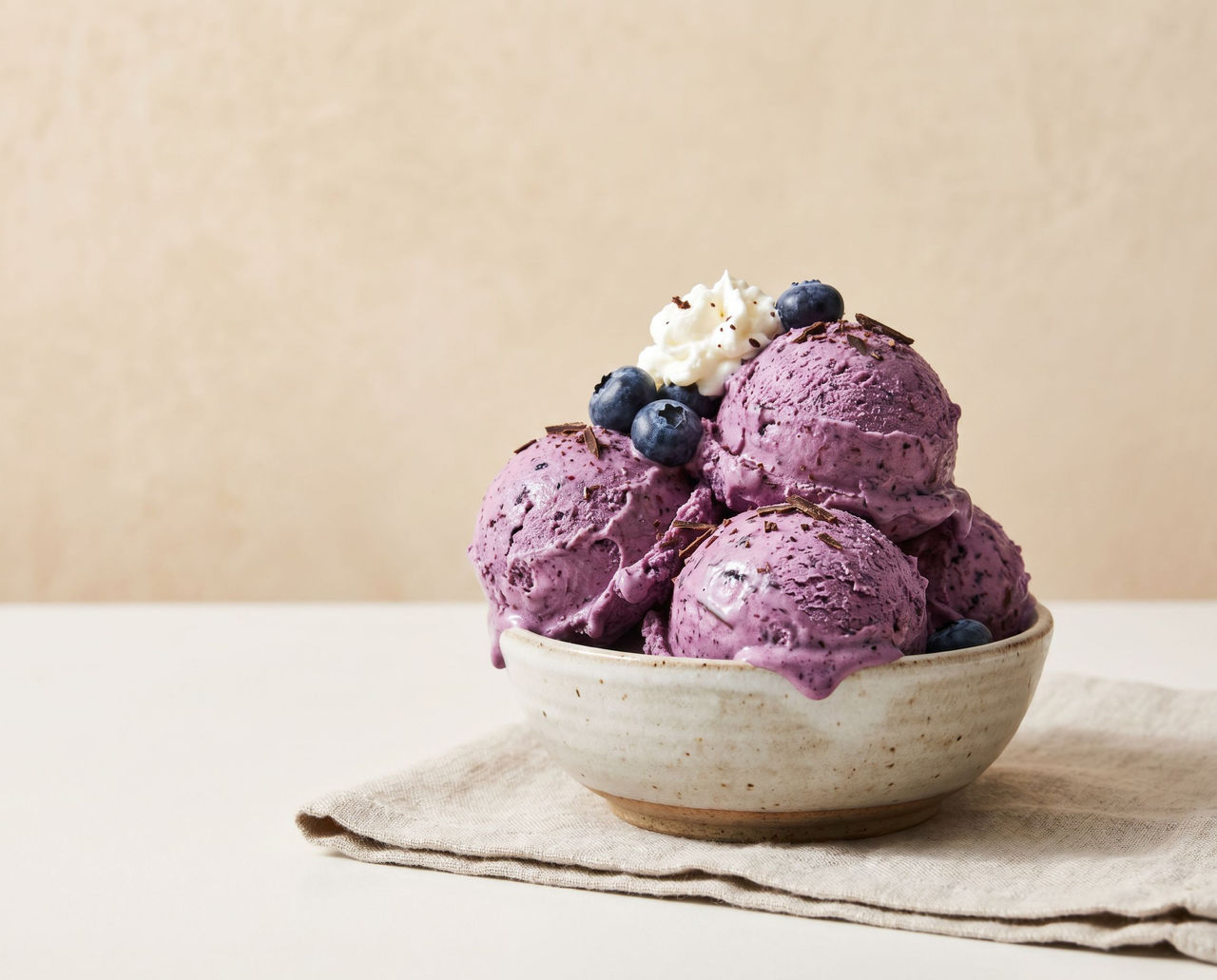 Blueberry Stracciatella Ice Cream