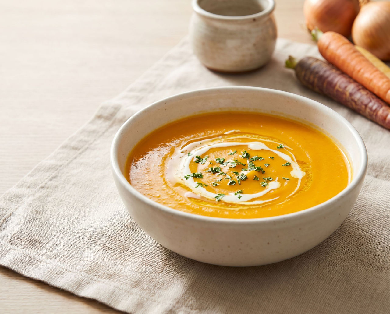 Cream of carrot soup