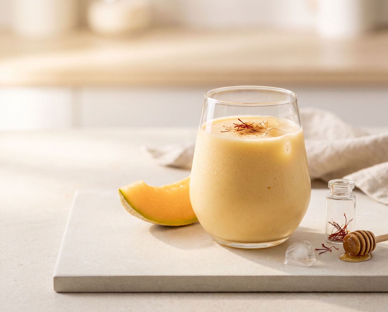 Melon Saffron Drink