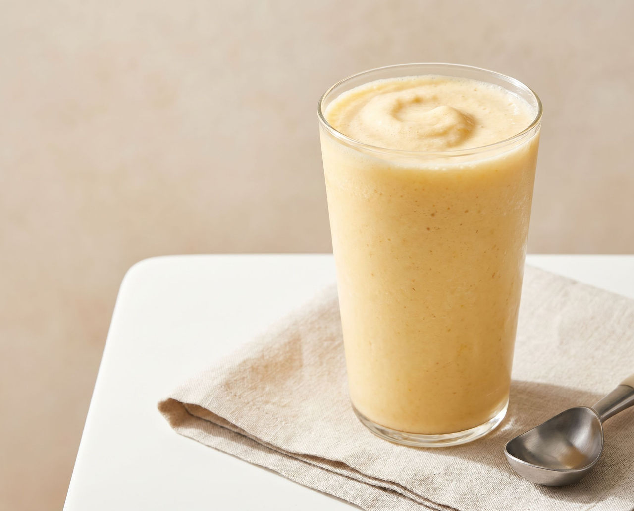 Tropical fruits vanilla shake