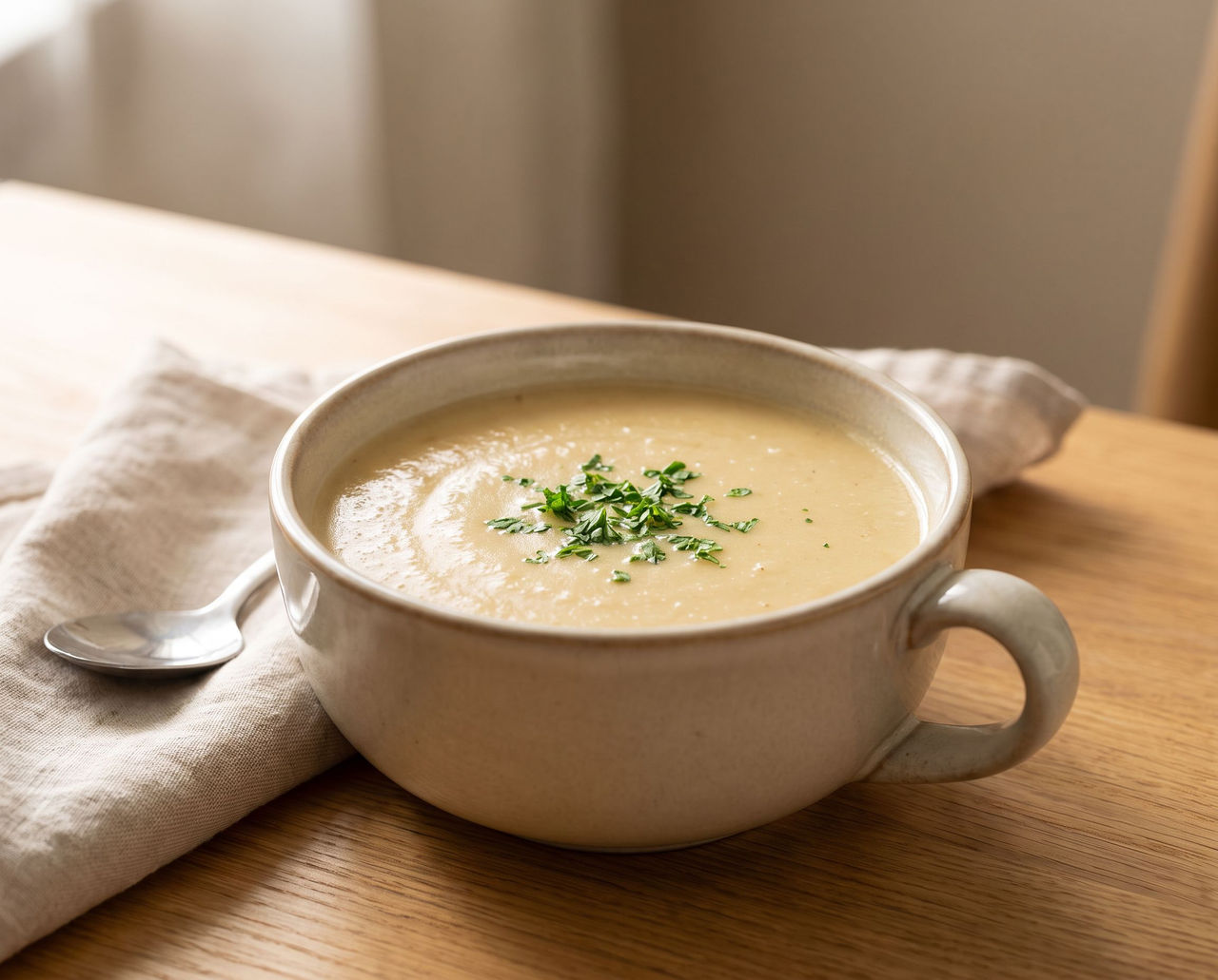 Oppskrift på kremet kyllingsuppe med Fresubin 2 kcal DRINK