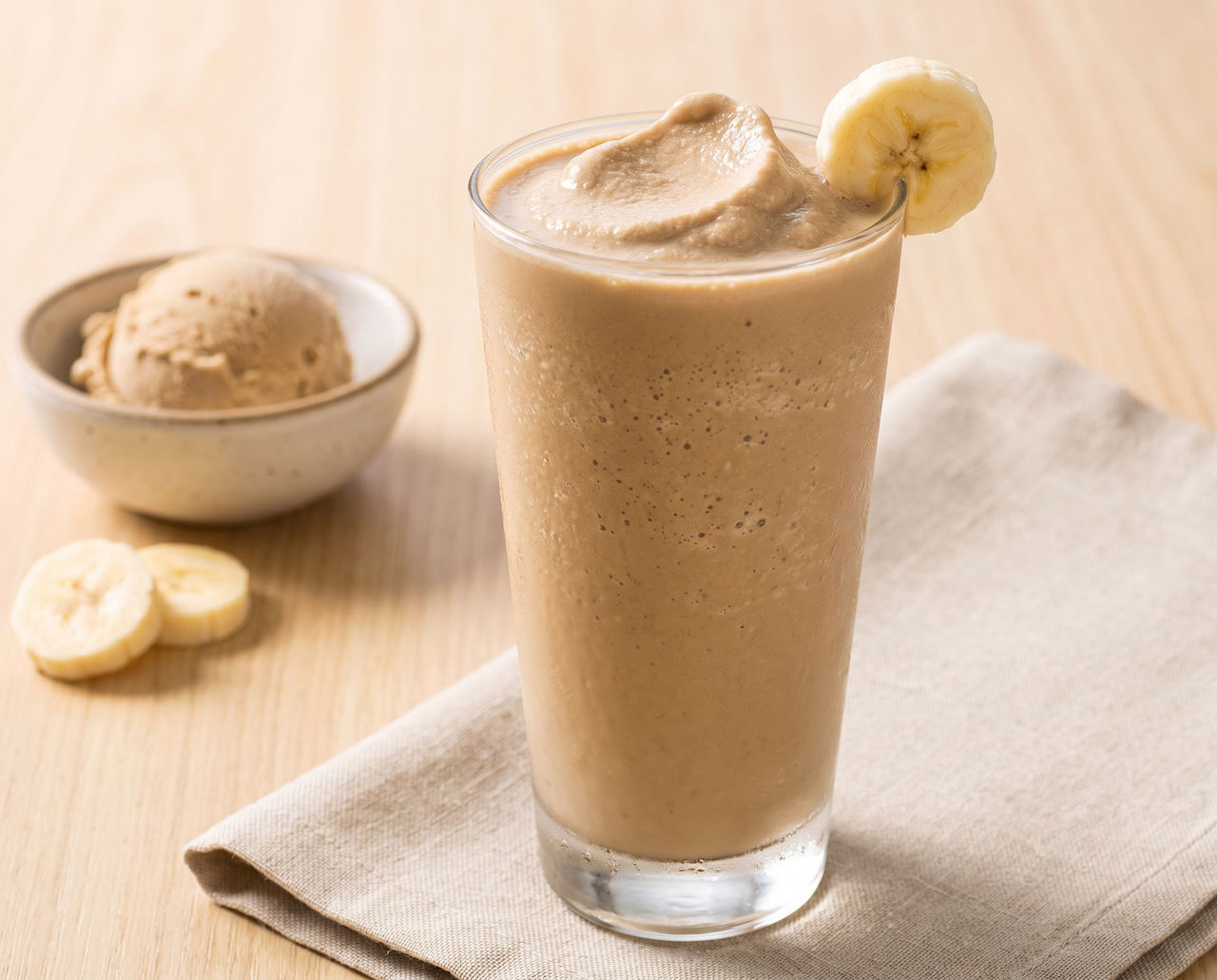 Chocolate & banana milk shake