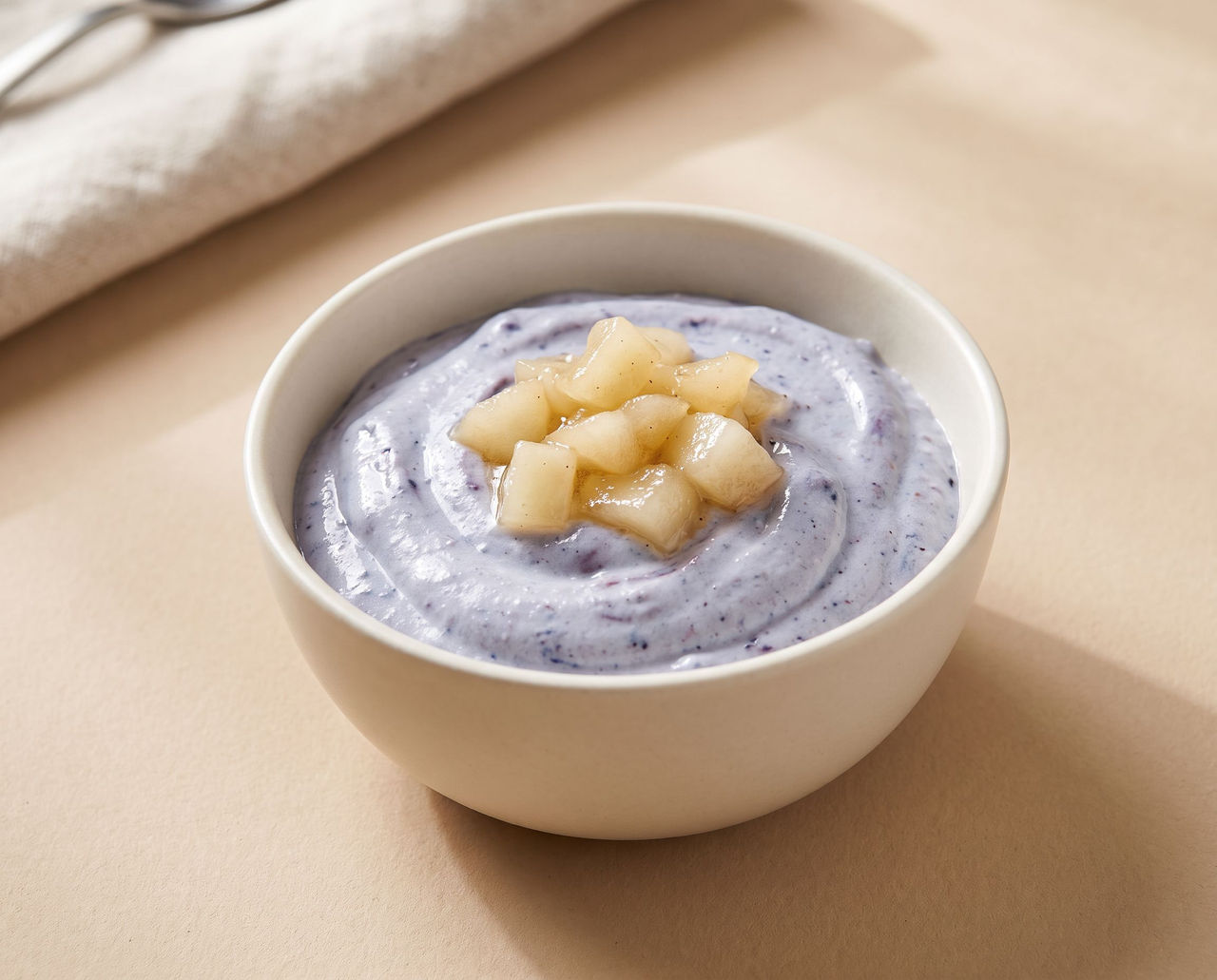 Mousse de Mirtilo e Baunilha