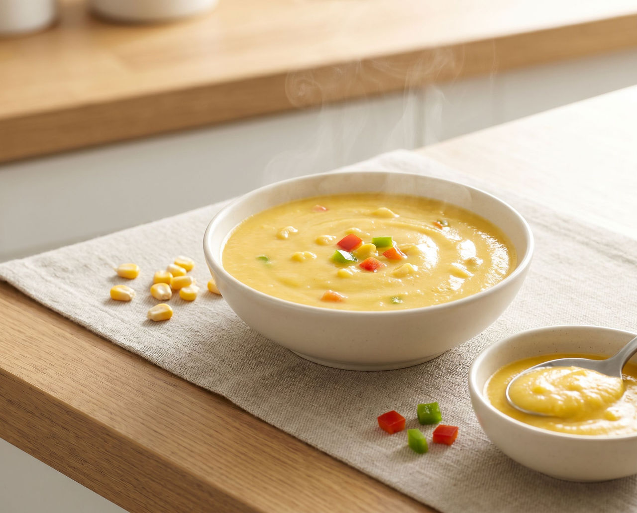 Creamy maize soup