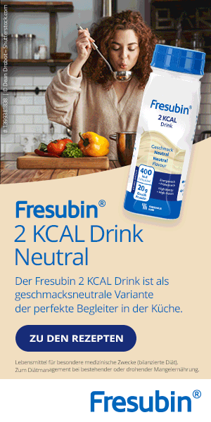 Patientin setzt den geschmacksneutralen Fresubin 2 KCAL Drink Neutral in vielen Rezepten ein.