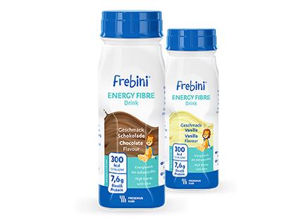 Verschiedene Sorten Frebini ENERGY FIBRE Drink