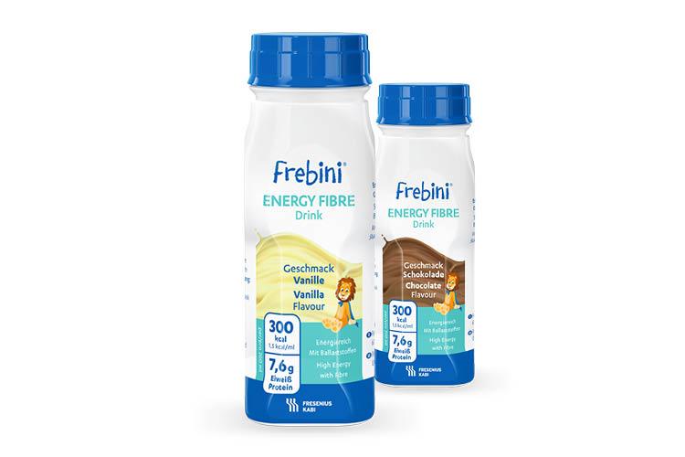 Verschieden Sorten von Frebini ENERGY FIBRE Drink - verlinkt zu Frebini ENERGY FIBRE Drink (Produkte)