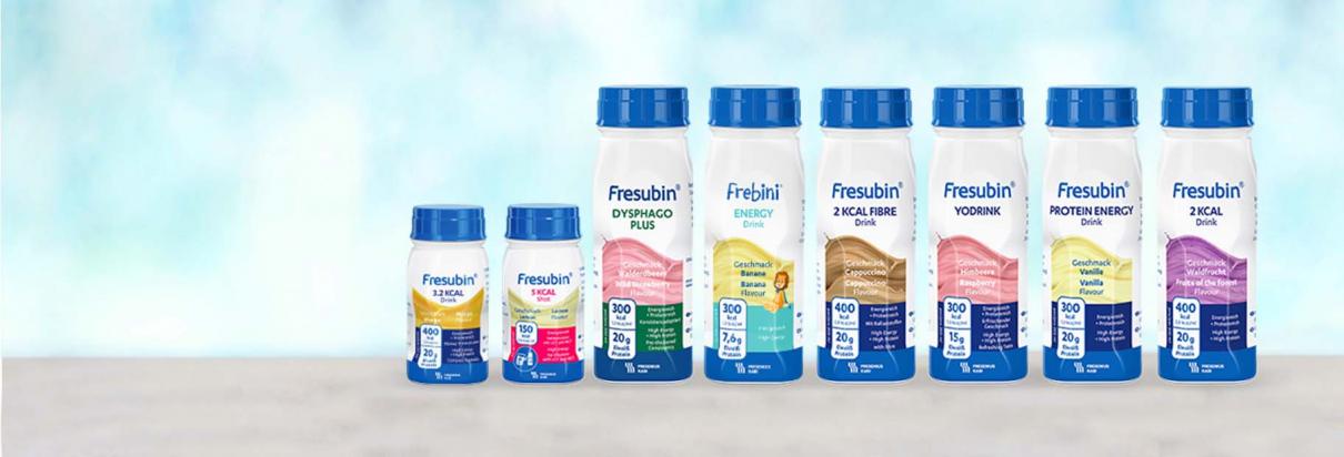 Fresubin Flüssignahrung in verschiedenen Sorten