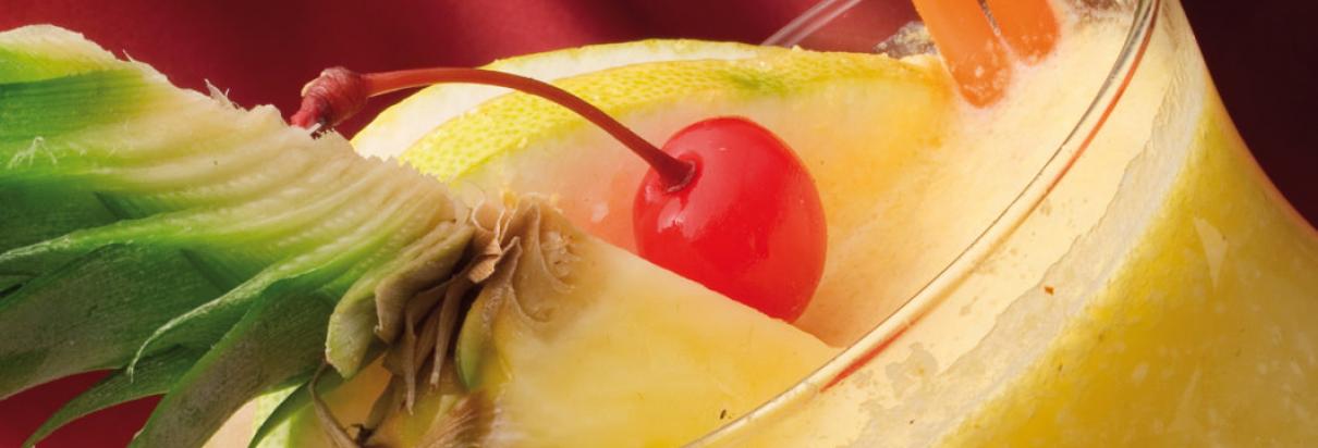 Tropical fruits vanilla shake