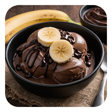 Glace Banane Chocolat