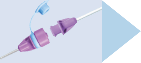 Connect extension set and feeding tube
