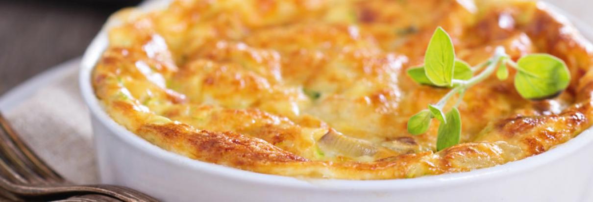 Edam cheese soufflé