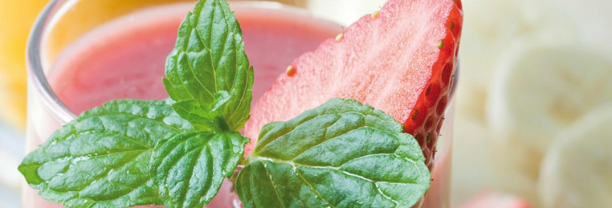 Strawberry mint shake